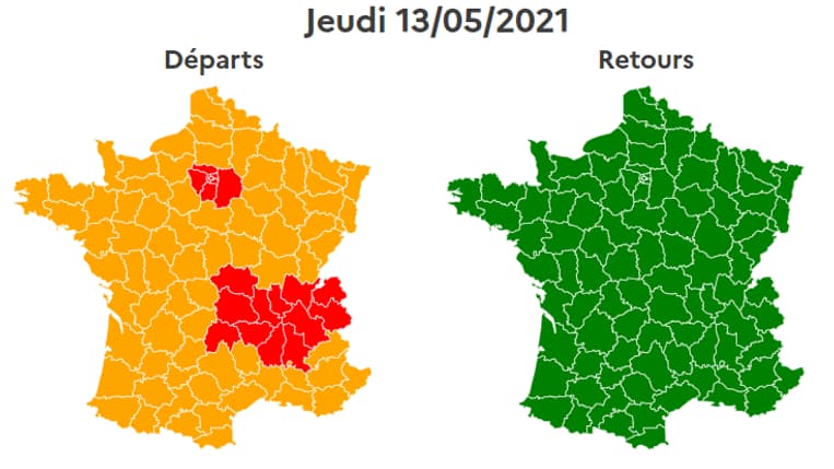 La situation sur les routes sera compliquée jeudi en Ile-de-France et en région Auvergne-Rhône-Alpes. La situation sur les routes sera compliquée jeudi en Ile-de-France et en région Auvergne-Rhône-Alpes.