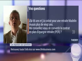 Les questions: Faut-il convertir un contrat de retraite Madelin en plan d'épargne retraite (PER) ? - 15/06