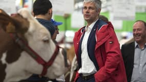 Le président LR  a finalement laissé tomber son emblématique parka rouge 