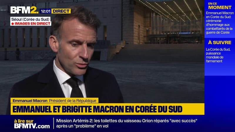 "Quand on veut être sérieux, on ne dit pas chaque jour le contraire de ce qu'on a dit la veille": le tacle d'Emmanuel Macron à Donald Trump sur l'Iran et l'Otan