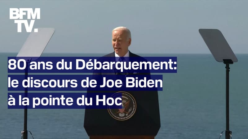 80 ans du Débarquement: le discours de Joe Biden à la pointe du Hoc en intégralité