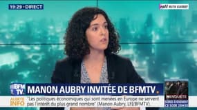 "Les européennes, ce n'est pas le 2e tour de la présidentielle", estime Manon Aubry