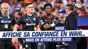 Lens : "Je ne lui mets pas de pression", Haise affiche sa confiance en Wahi… mais en attend plus aussi