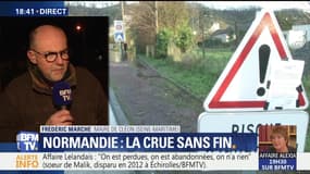 Crue en Normandie: "L'eau est montée très rapidement, nous avons encore deux journées compliquées", Frédéric Marche