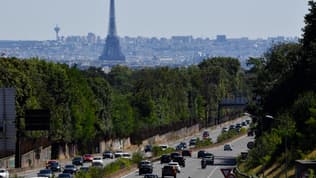 L'autoroute A13 le 6 août 2022 en région parisienne.