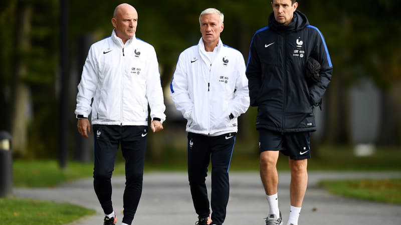 Guy Stéphan, Didier Deschamps et Franck Raviot