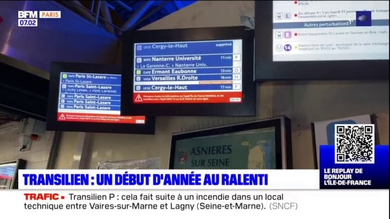 Paris: un début d'année au ralenti pour le Transilien