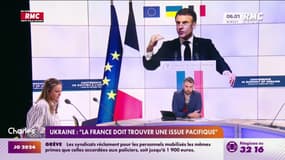 Ukraine: Emmanuel Macron reçoit les chefs de partis à l'Elysée