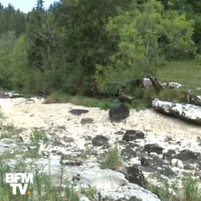 La rivière du Doubs a partiellement disparu