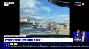 Lyon: un cycliste filmé sur l'autoroute M7