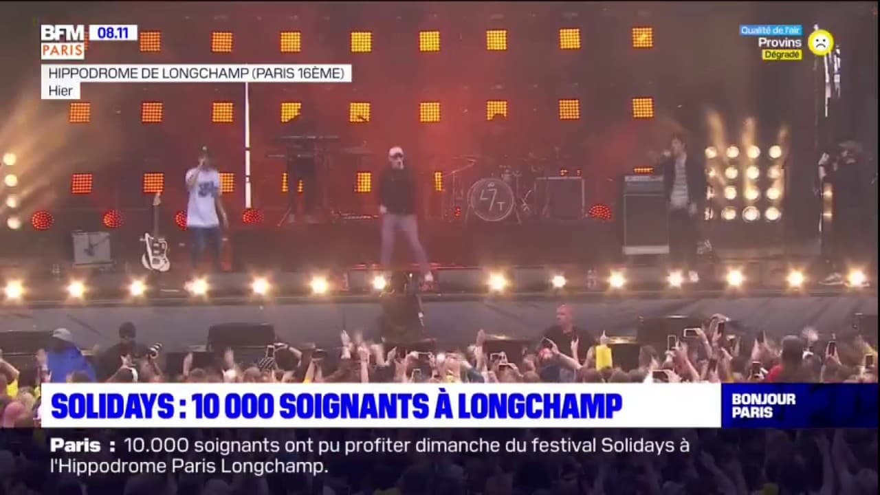 Solidays:  soignants ont assisté au festival à l'Hippodrome Paris  Longchamp