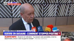 Jean-Yves Le Drian sur la guerre en Ukraine: "Les Européens doivent être au rendez-vous aussi en assurant leur propre sécurité"