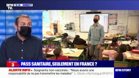 Jean-Rémi Girard (Syndicat national des lycées et collèges) estime qu'il est "peu probable" que le pass sanitaire s'applique aux professeurs en France