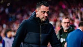Xavi lors d'Atlético-Barça (0-3, Liga), le 17 mars 2024