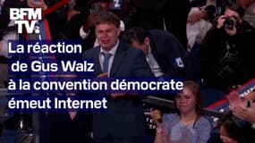 "C'est mon père": l'émouvante réaction de Gus Walz, le fils du colistier de Kamala Harris, à la convention démocrate