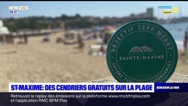 Sainte-Maxime: des cendriers distribués gratuitement sur la plage