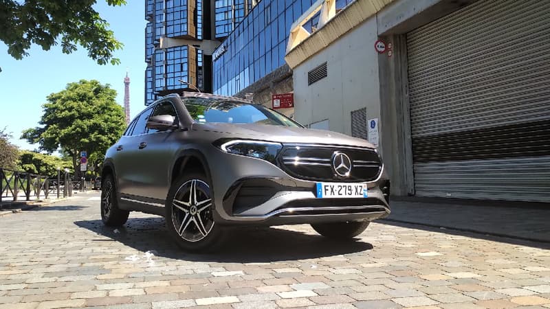 Notre modèle à l'essai: le Mercedes EQA AMG Line ici au tarif de 59.349 euros.