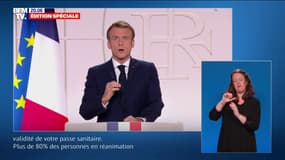 Emmanuel Macron aux plus de 65 ans: "À partir du 15 décembre, il vous faudra justifier d'un rappel pour prolonger la validité de votre pass sanitaire"