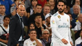 Zidane et Isco, le 1er octobre 2017.