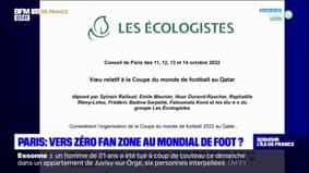 Paris: vers zéro fan zone pour la Coupe du monde de football 2022? 