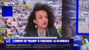 Violette Viannay (présidente de l'Association des personnes de petite taille), sur les "combats de nains" organisés dans une discothèque: "C'est une hypocrisie absolue de dire qu'il s'agit ici de sport"