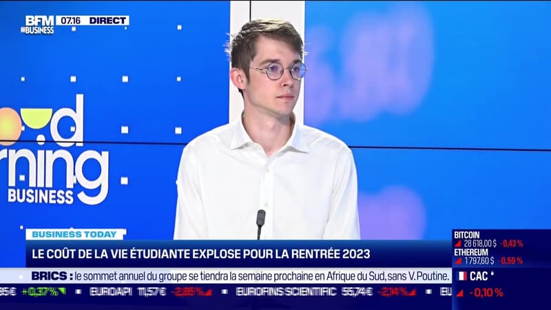 Étienne Matignon (FAGE) : Le coût de la vie étudiante explose pour la rentrée 2023 - 17/08