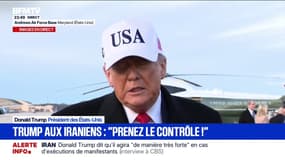 "Nous allons observer la situation en Iran [...] l'Iran, c'est la priorité", déclare Donald Trump