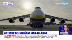 L'Antonov 124, géant des airs, s'est posé à l'aéroport de Nice
