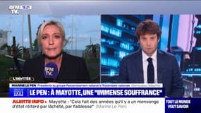 Mayotte: "À la fin du mois, les bidonvilles seront tous reconstruits", déplore Marine Le Pen