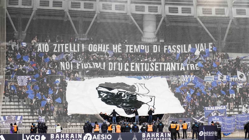 Des supporters du SC Bastia, à Paris le 11 novembre 2023
