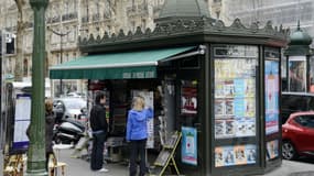 Les kiosquiers parisiens sont en grève ce lundi.