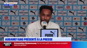 Pierre-Emerick Aubameyang se projette sur sa saison avec l'OM