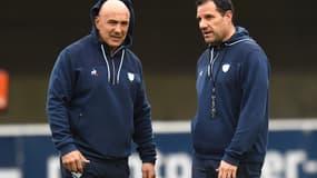 Laurent Labit et Laurent Travers, manager du Racing 92