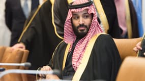 Le prince héritier de la couronne saoudienne Mohammed ben Salmane, le 27 mars 2018 au siège de l'ONU à New York. 