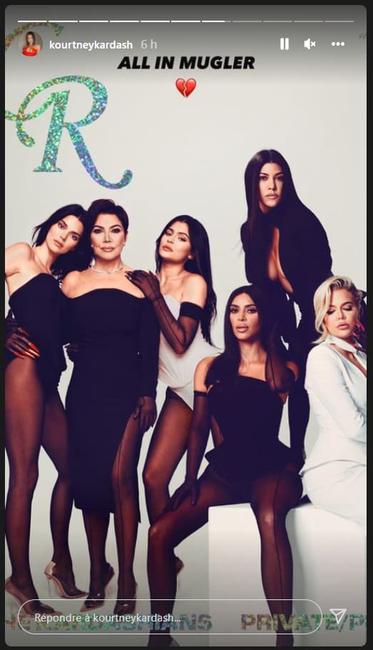 Une Story Instagram de la star de télé-réalité Kourtney Kardashian Une Story Instagram de la star de télé-réalité Kourtney Kardashian