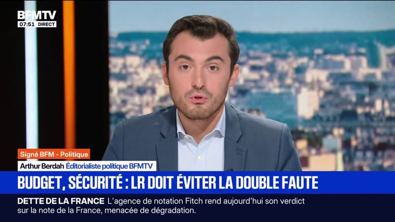 ÉDITO - Budget, sécurité: LR doit éviter la double faute