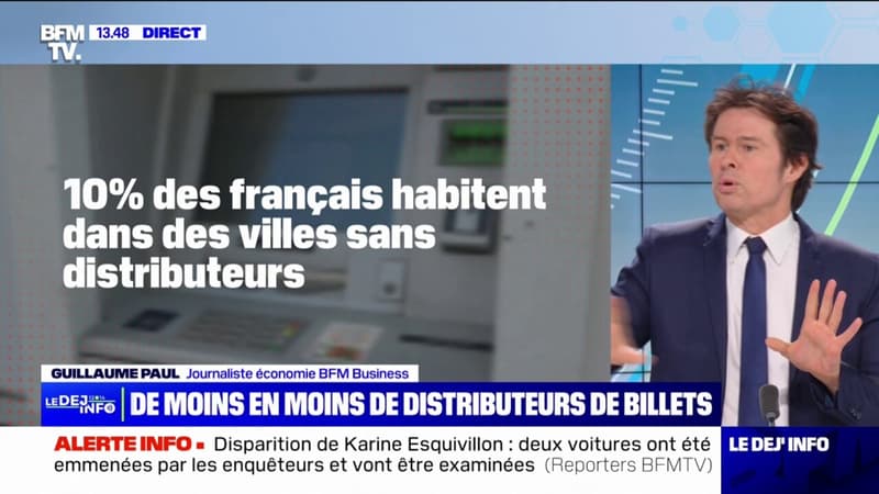 Le nombre de distributeurs de billets en forte baisse en France