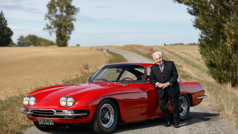 André Trigano et sa Lamborghini 400 GT 2+2 mise aux enchères le 13 septembre.