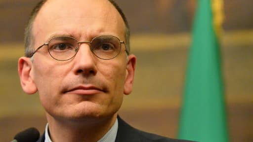 Le président du Conseil italien, Enrico Letta, le 25 avril 2013 à Rome.
