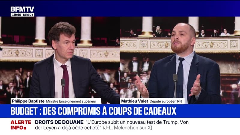 "La responsabilité aujourd'hui, c'est de doter la France d'un budget", déclare Philippe Baptiste, ministre de l'Enseignement supérieur