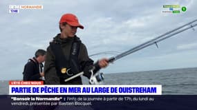 L'été chez nous: une partie de pêche en mer au large de Ouistreham