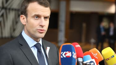 Emmanuel Macron a estimé que l'exemption provisoire de taxes américaines n'était "pas satisfaisante".