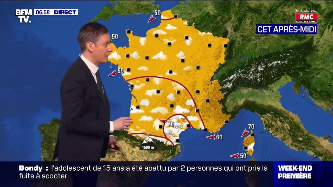 Météo: un temps nuageux et humide du Sud-Ouest au Languedoc, ensoleillé ...