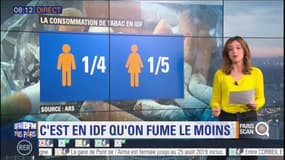 #ParisScan: c'est en Ile-de-France qu'on fume le moins