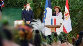 Emmanuel Macron et Joëlle Frébault