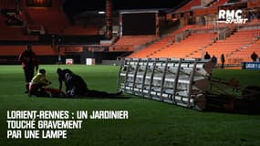 Lorient-Rennes : un jardinier touché gravement par une lampe