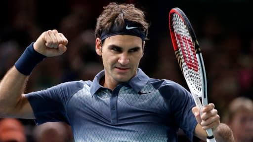Roger Federer, vendredi, à Paris-Bercy.
