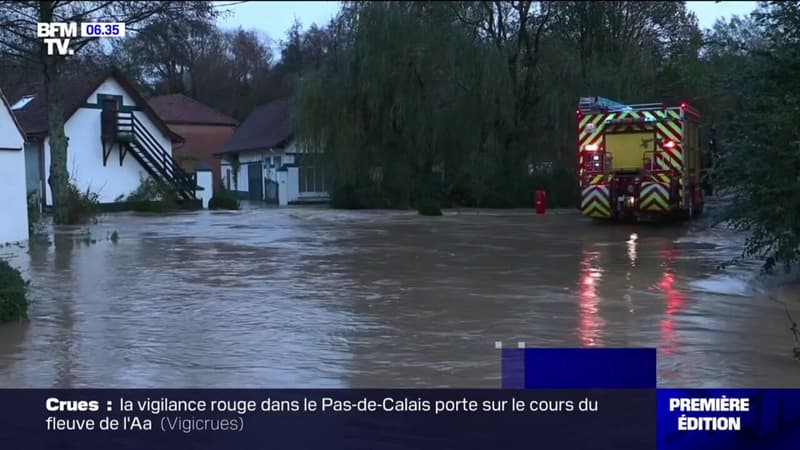 Inondations dans le Pas-de-Calais: une soixantaine de villages sont sous les eaux