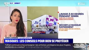 Puis-je laver mon masque en tissu avec d'autres vêtements ? BFMTV répond à vos questions