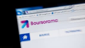 La page d'accueil du site web de la banque en ligne Boursorama, bientôt renommée BoursoBank, le 1er mars 2015 (photo d'illustration).
